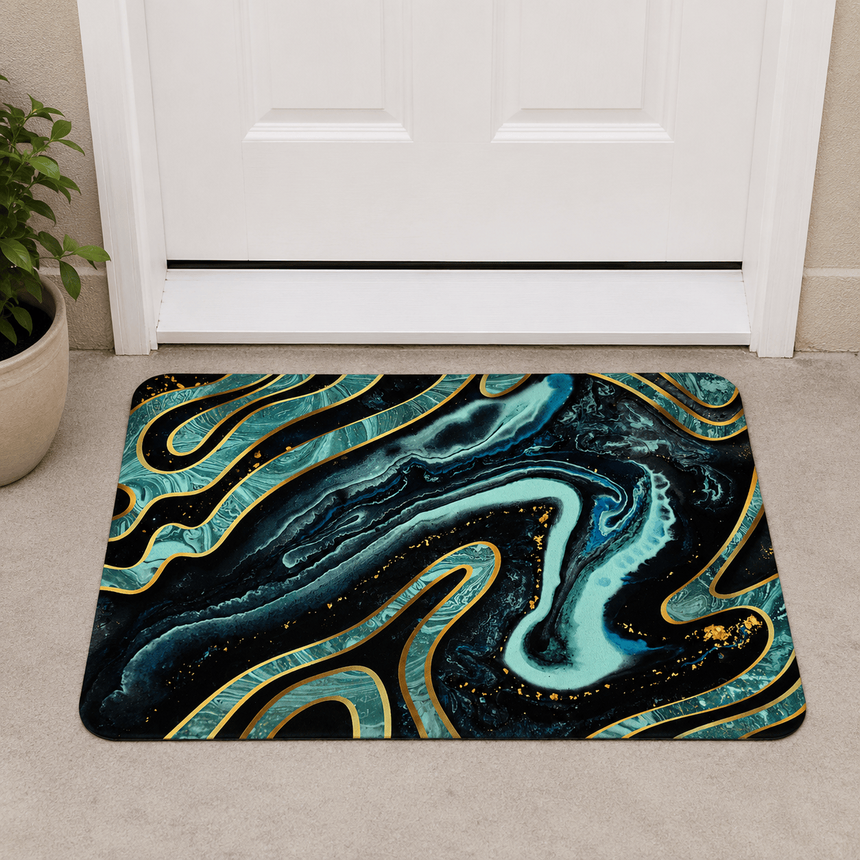 Modern Geometric Door Mat