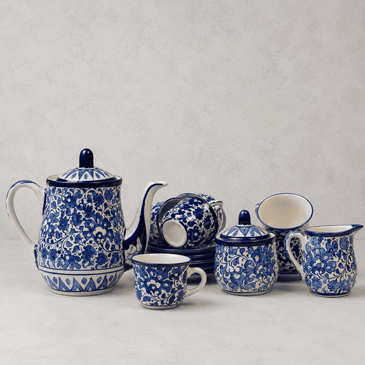 Serina Blue Tea Set