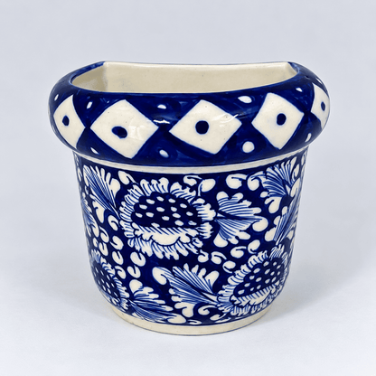 Blue Flower Medium Hanging Planter