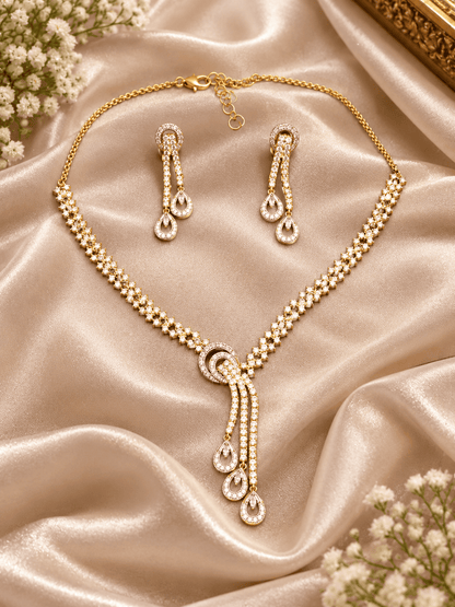 Golden Indian Premium Jewelry Set