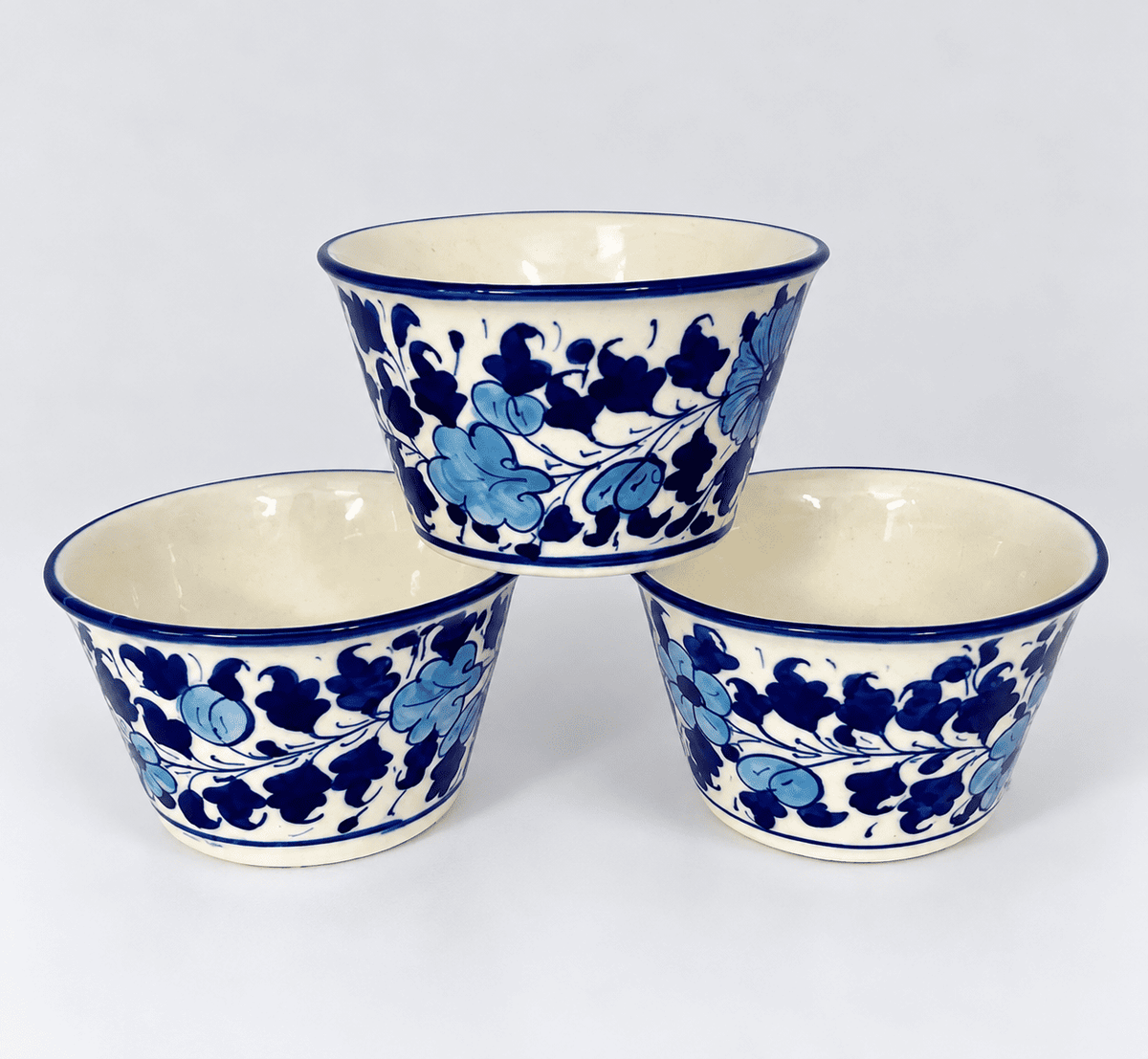 Light Serina Blue Mini Planter - Set of 3