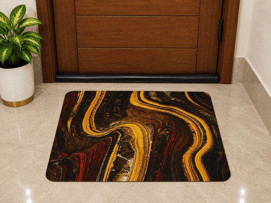 Geometric Accent Door Mat
