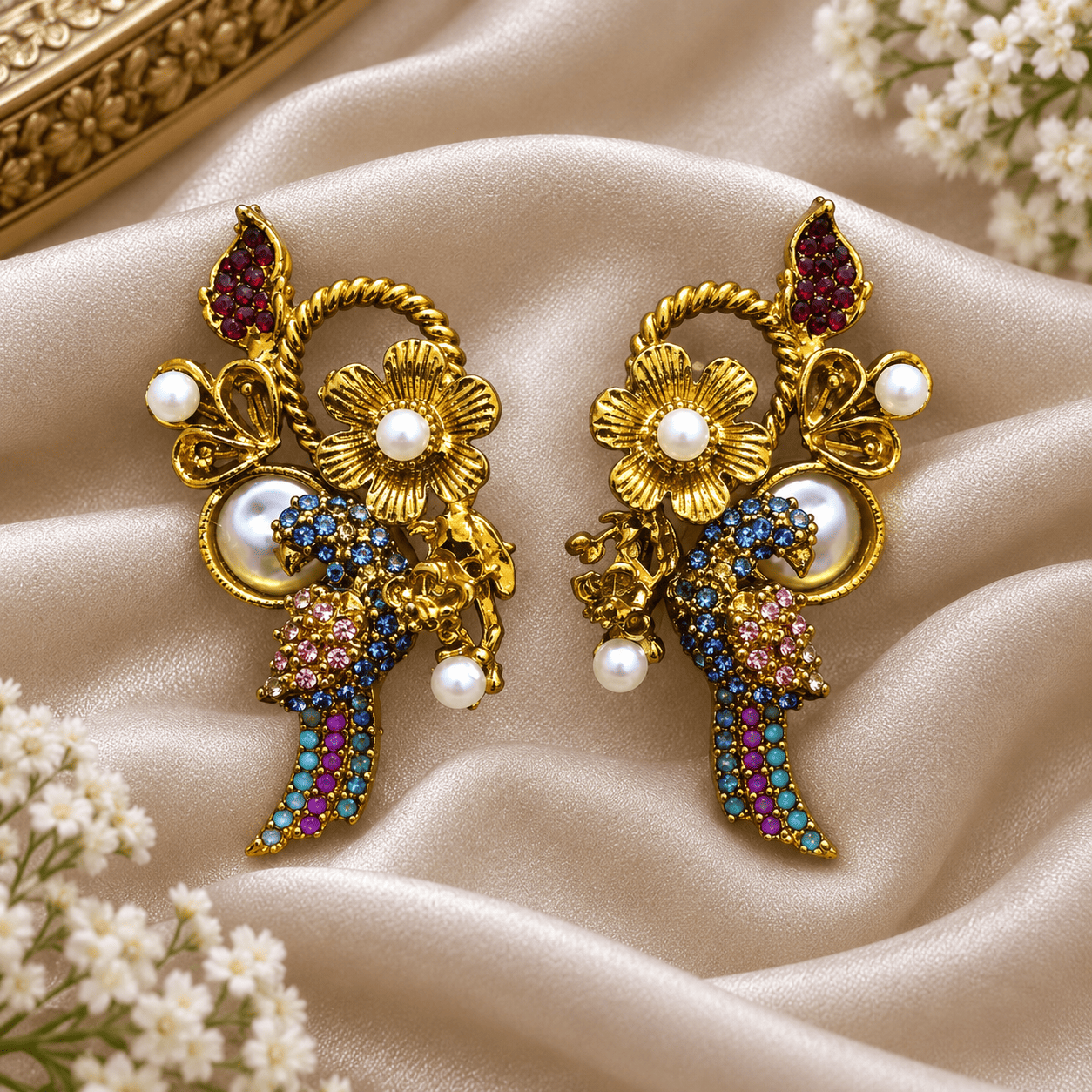 Multi-Color Turkish Drop Earrings