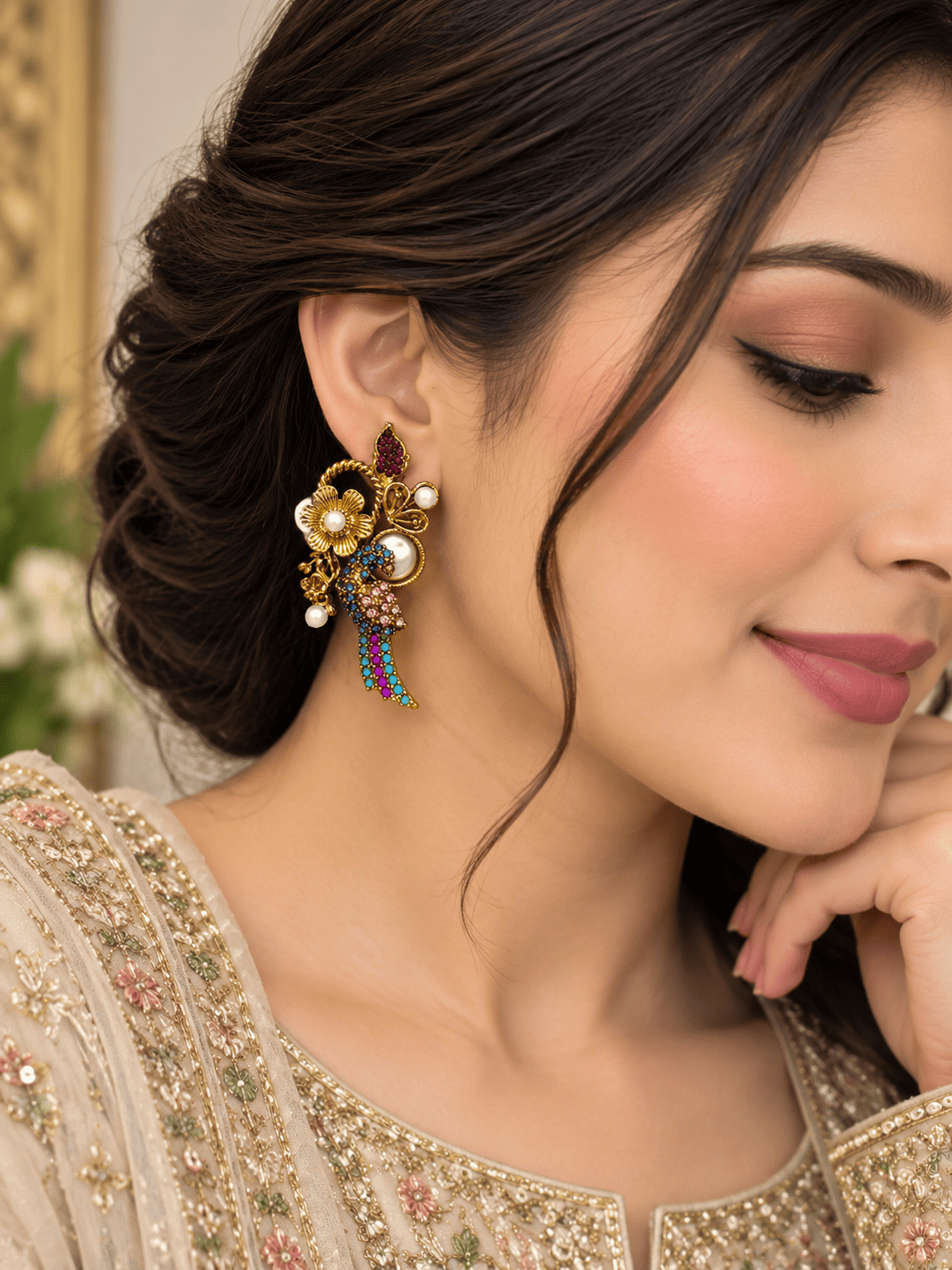 Multi-Color Turkish Drop Earrings