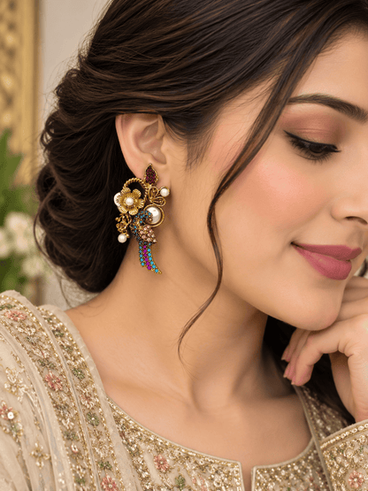 Multi-Color Turkish Drop Earrings