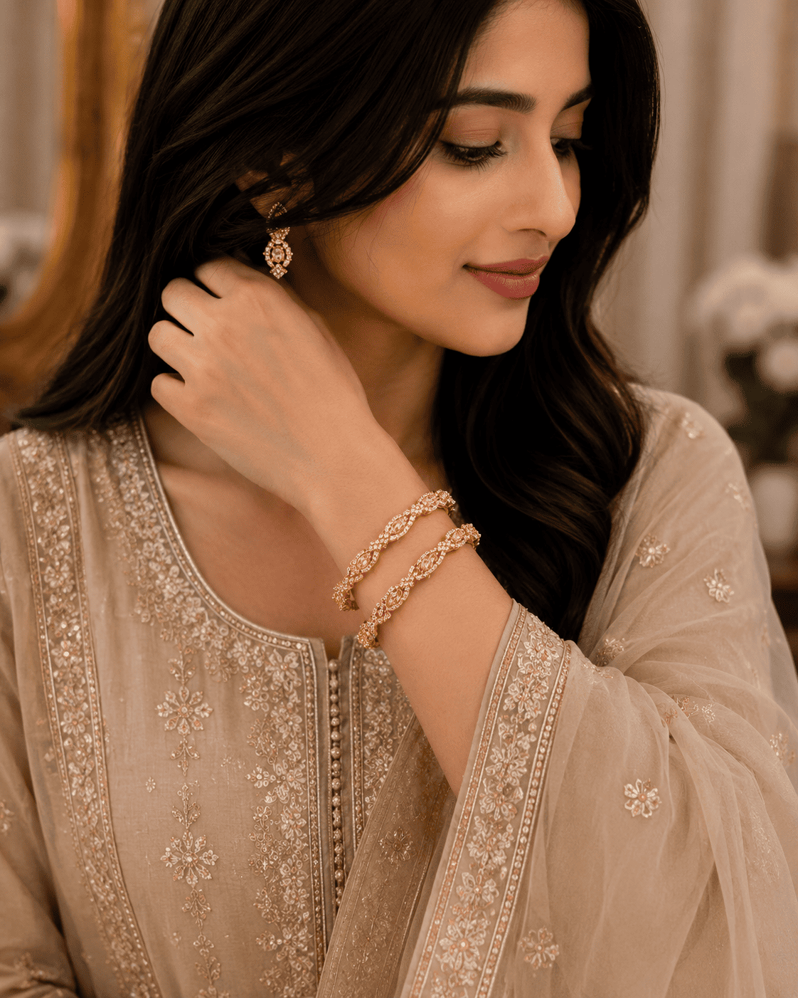 Golden Shampian Bangle