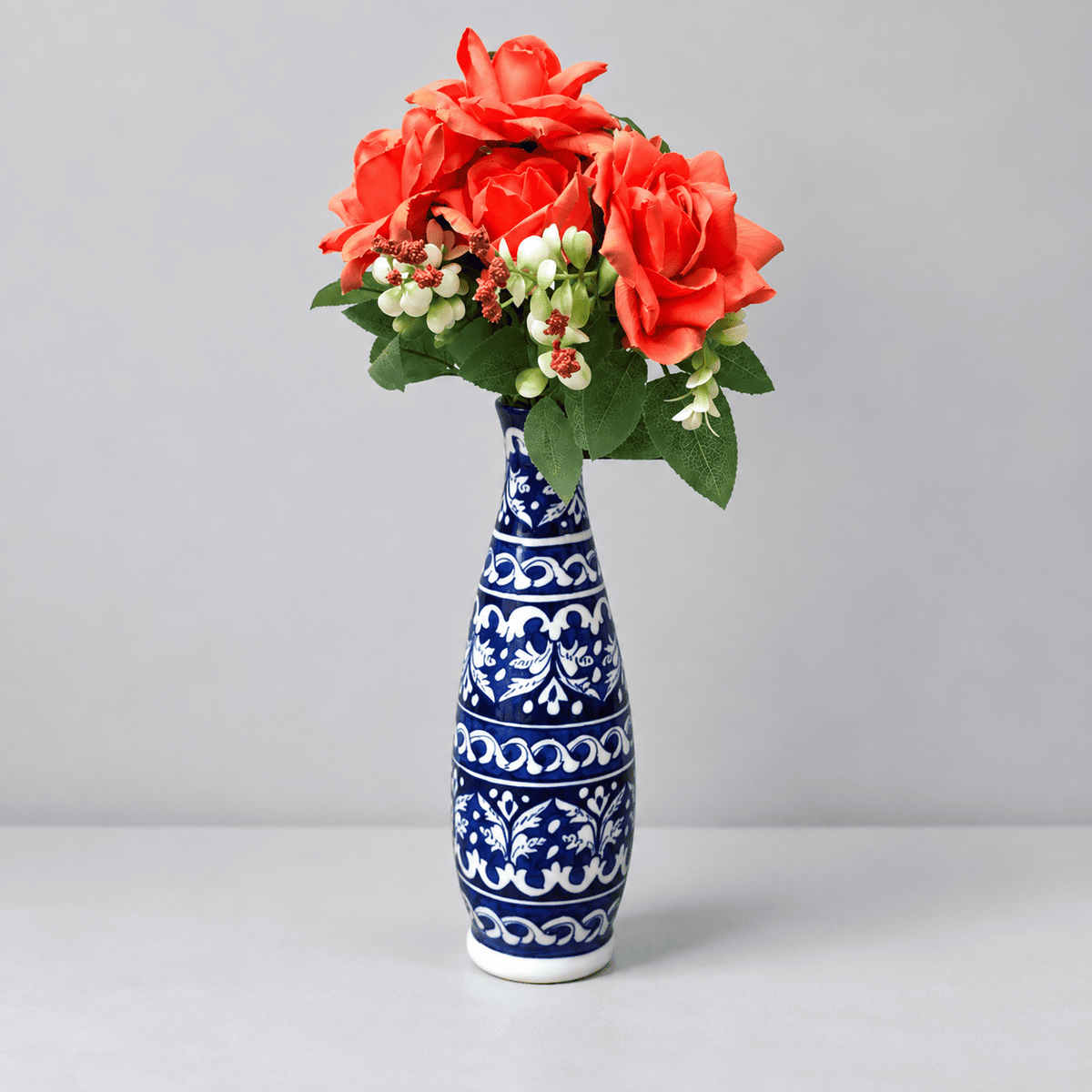 Blue Felicity Long Vase