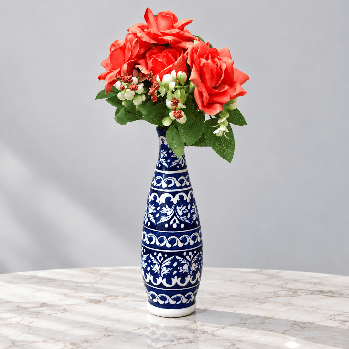 Blue Felicity Long Vase