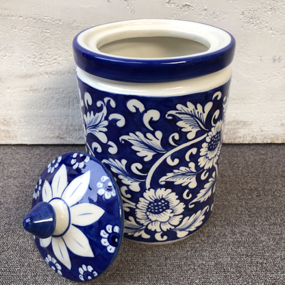 Blue Flower Large Jar