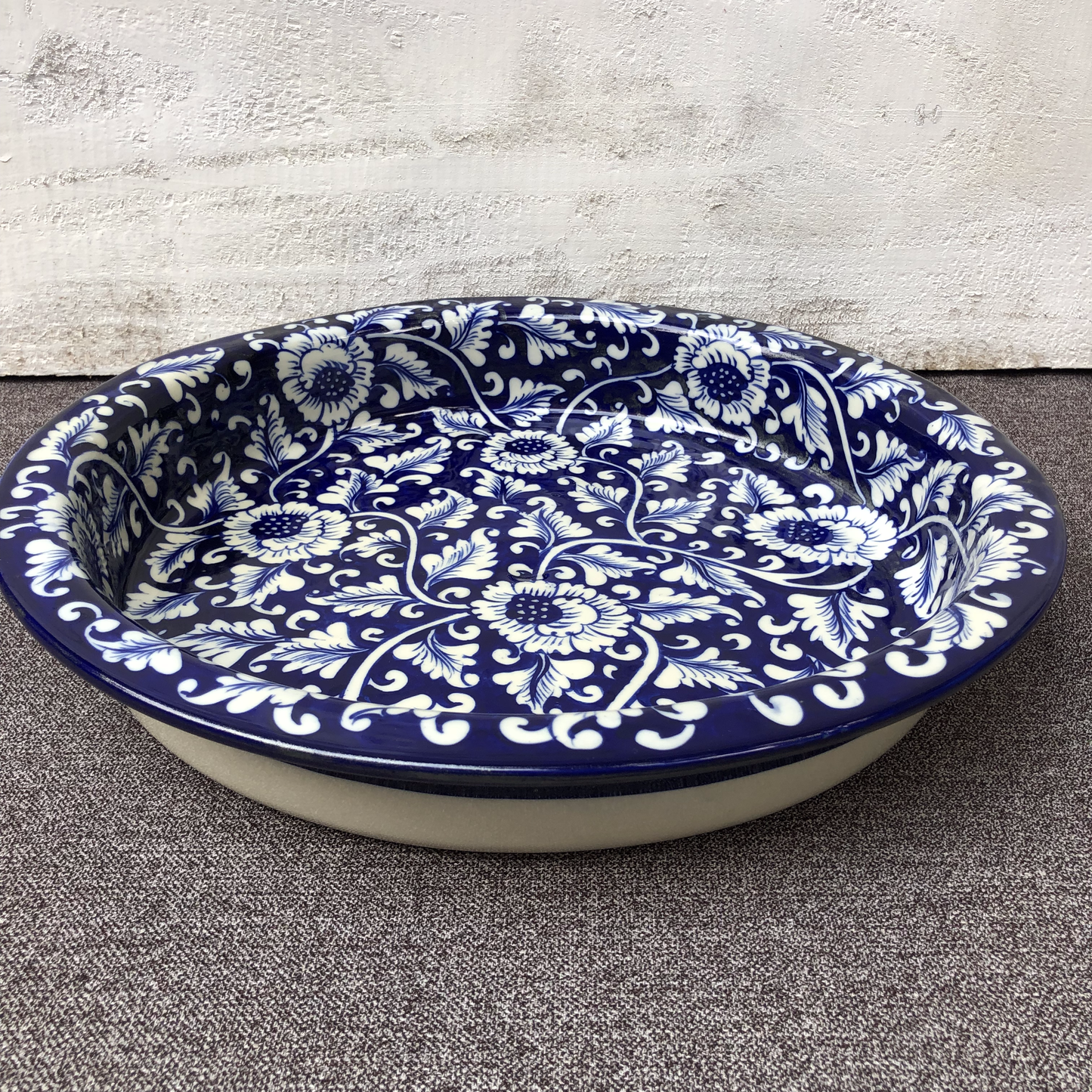 Blue Flower Medium Fruit Bowl