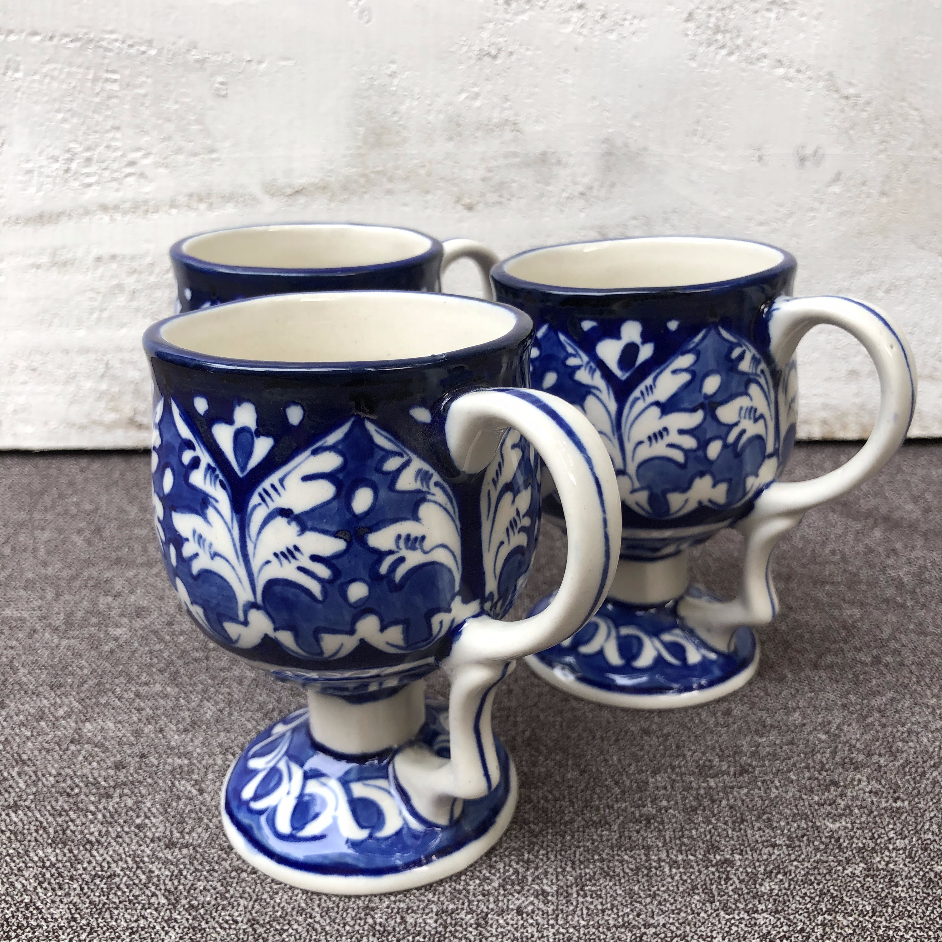 Blue Felicity Mug - Set of 3