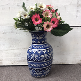 Blue Felicity Large Bottle Hanging Planter