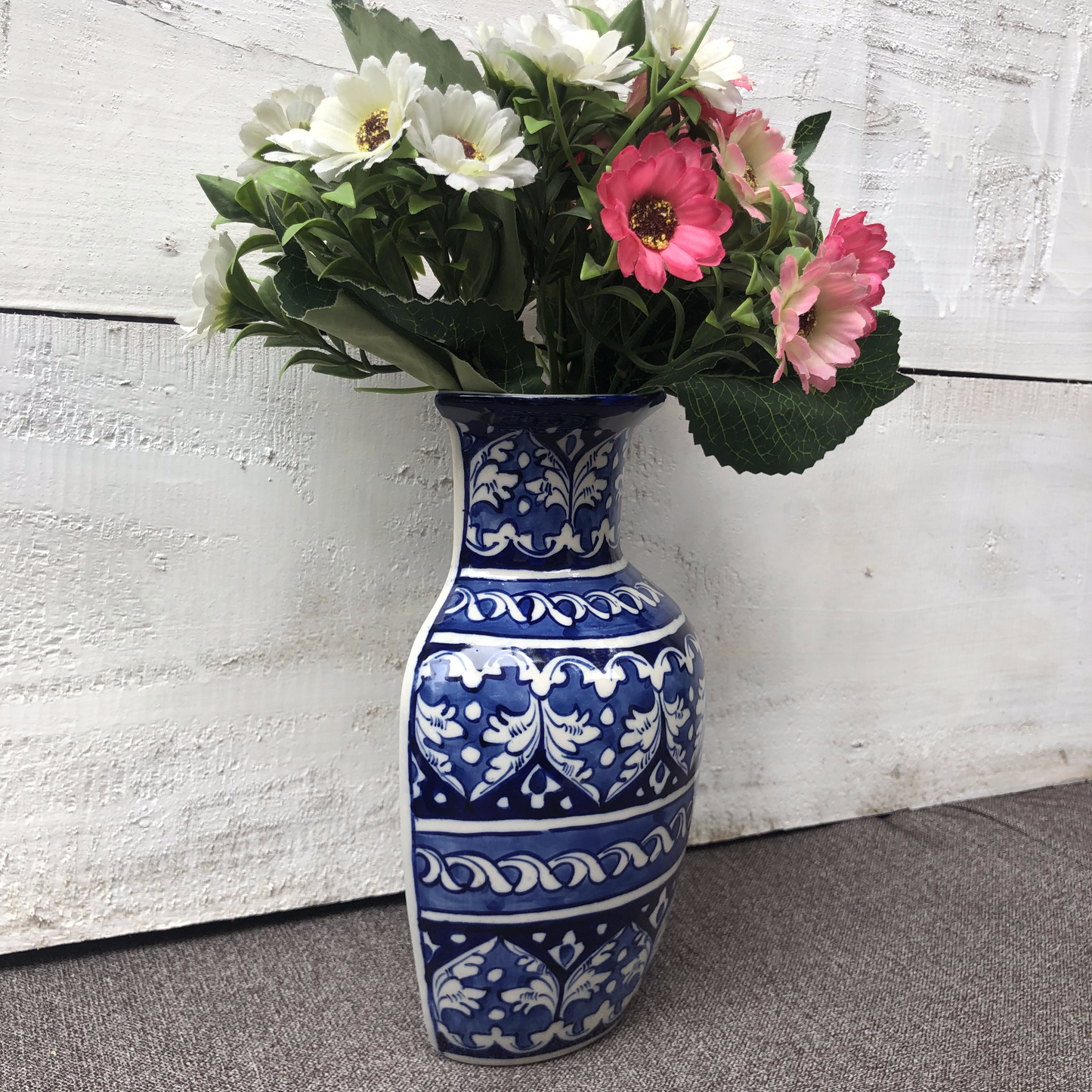 Blue Felicity Large Bottle Hanging Planter
