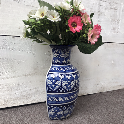 Blue Felicity Large Bottle Hanging Planter