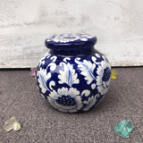 Blue Flower Storage Jar