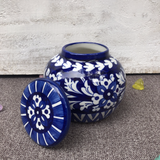 Kashmir Blue Storage Jar
