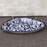 Blue Flower New Serving Oval Dish