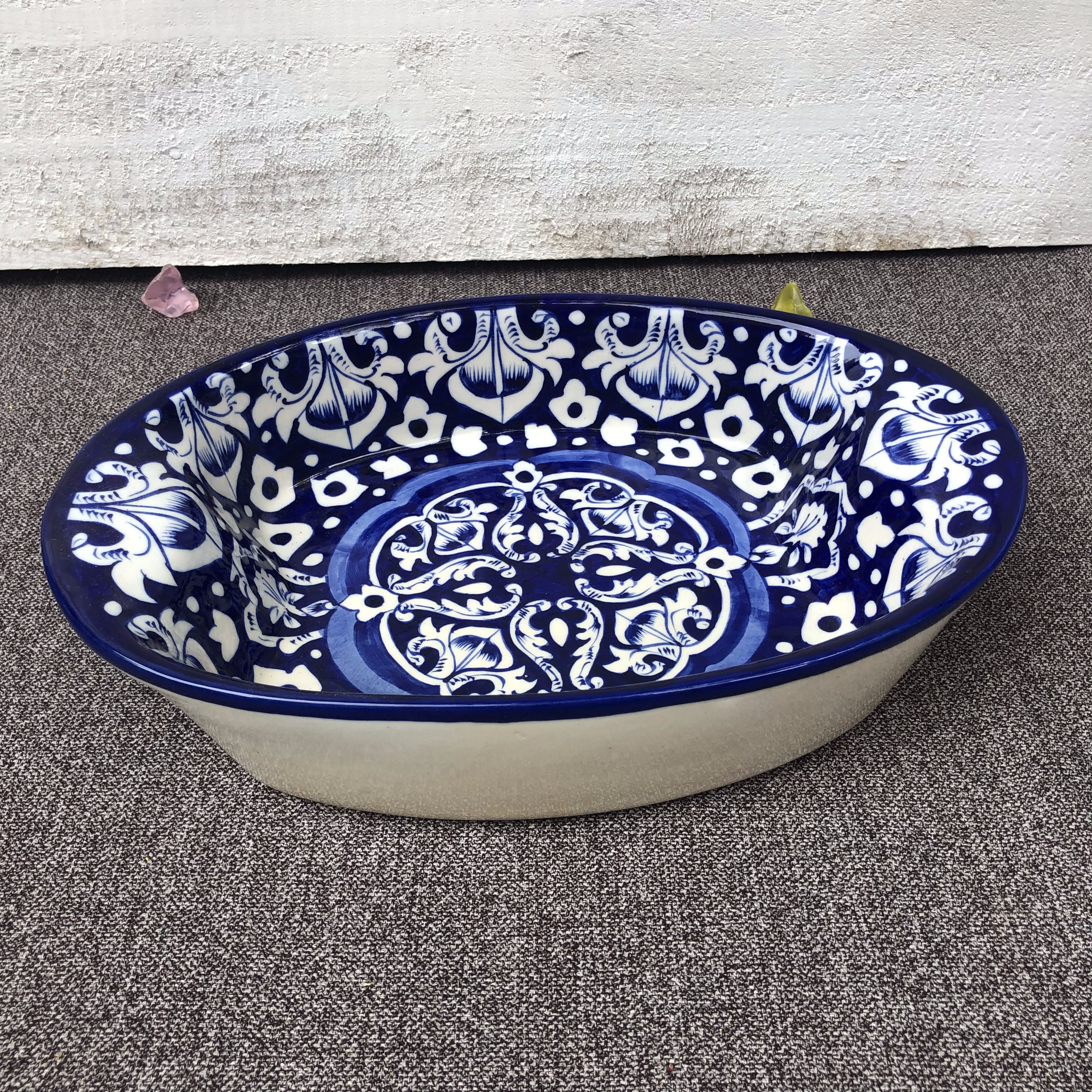Blue Celico New Small Oval Dish