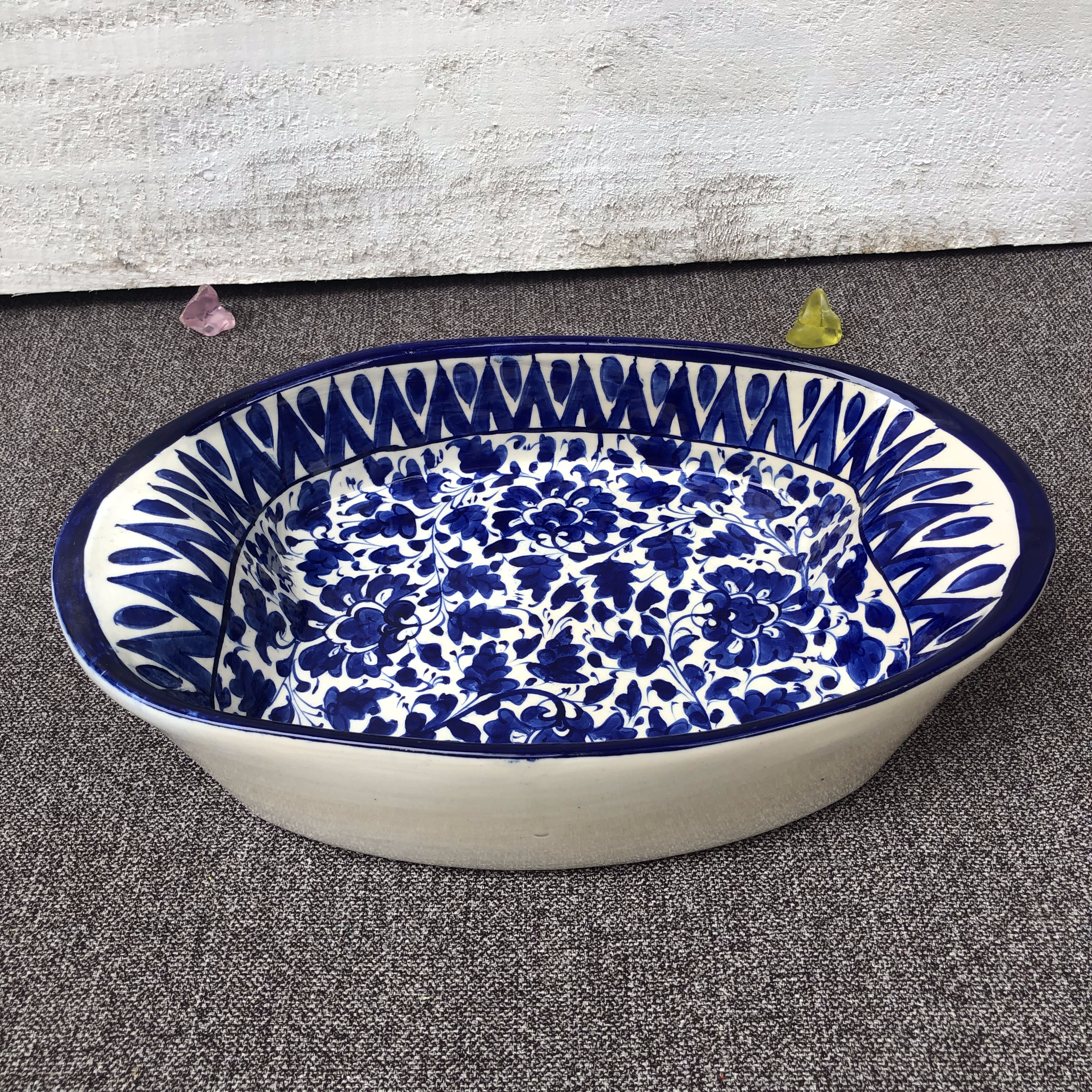 Serina Blue New Small Oval Dish