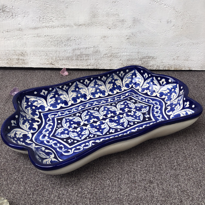 Blue Felicity Med Rectangle Dish
