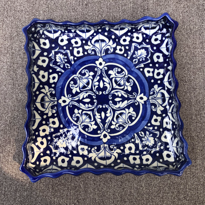 Blue Celico Medium Serving Dish