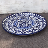 Blue Celico Big Round Platter