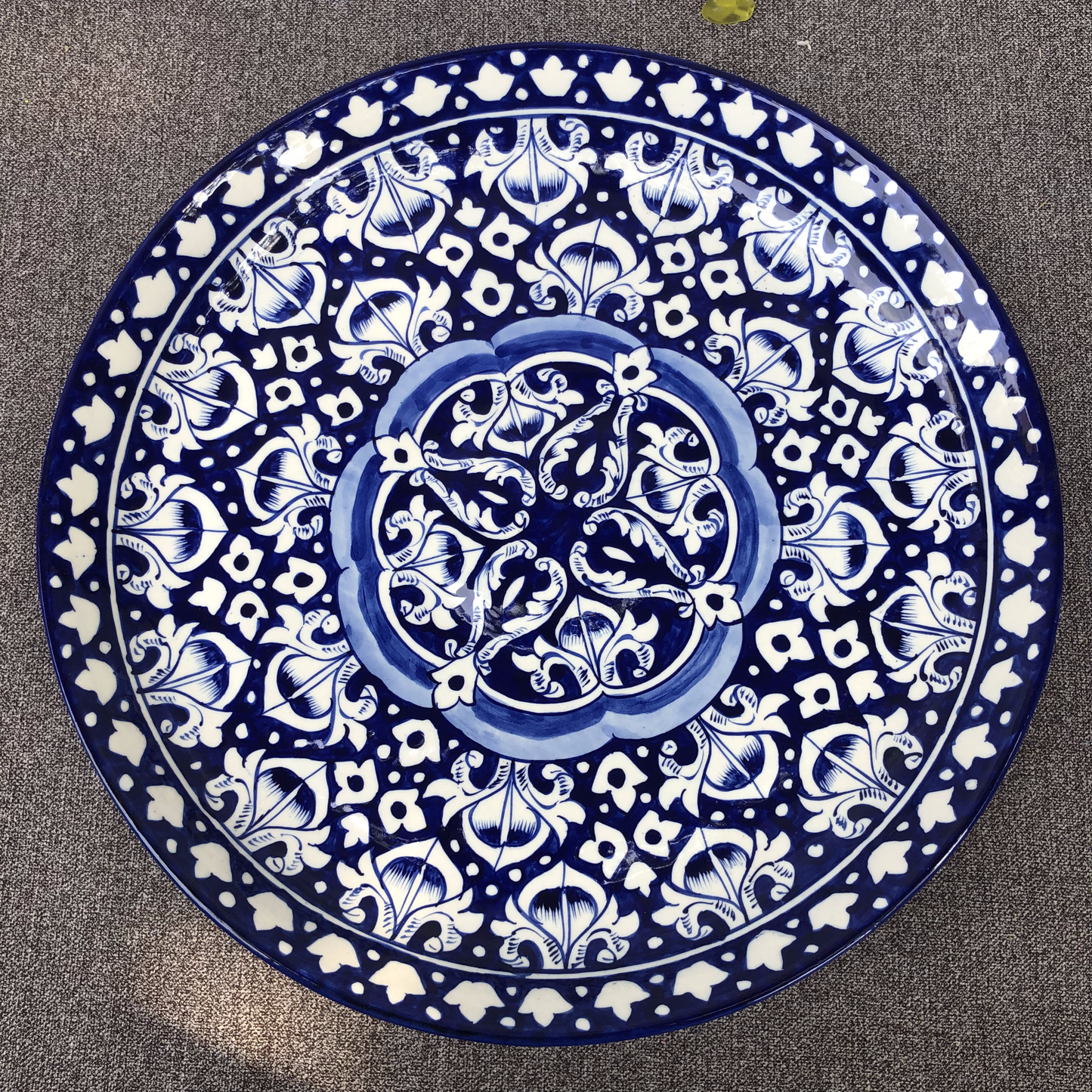 Blue Celico Big Round Platter