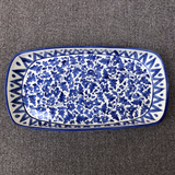 Serina Blue Long Serving Dish