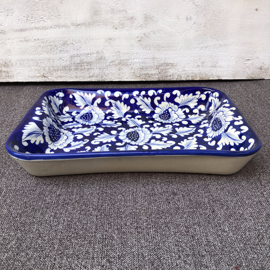 Blue Flower Large Serving Dish