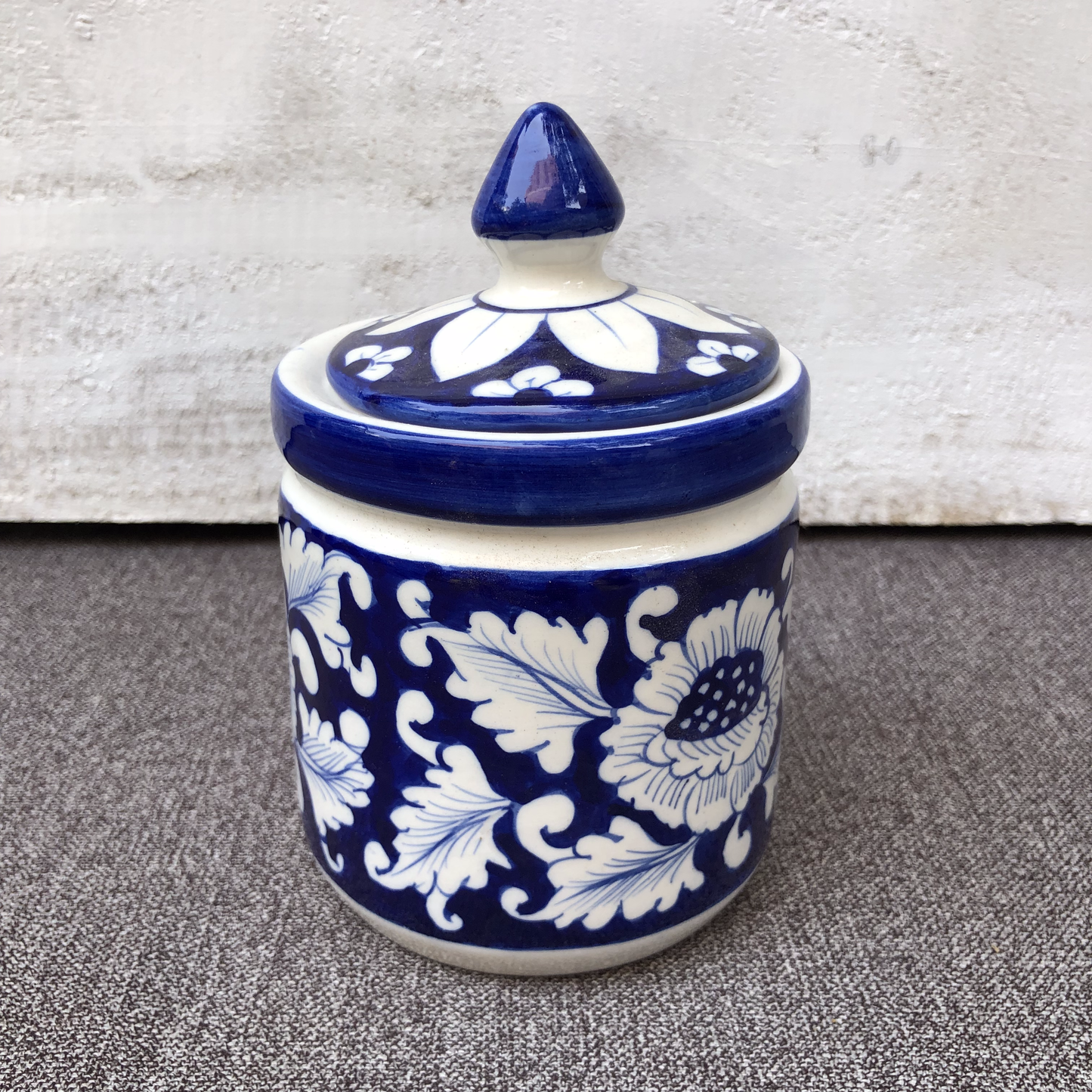 Blue Flower Small Jar