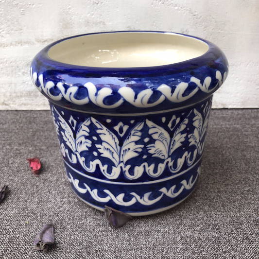 Ceramic Blue Felicity Medium Planter