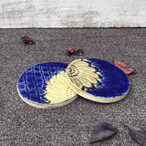 Ceramic Blue/Skin Tea Coaster - Set of 2