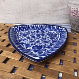 Ceramic Serina Blue Small Triangle Serving Dish