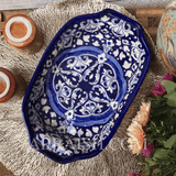 Ceramics Blue Celico Rectangular Serving Dish