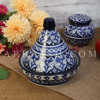 Ceramics Blue Felicity Bowl with Cap