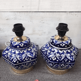 Ceramics Blue Felicity Lamp - Set of 2