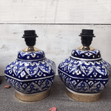 Ceramics Blue Felicity Lamp - Set of 2