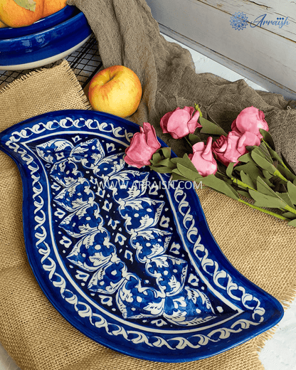 Ceramics Blue Felicity Leaf Dish