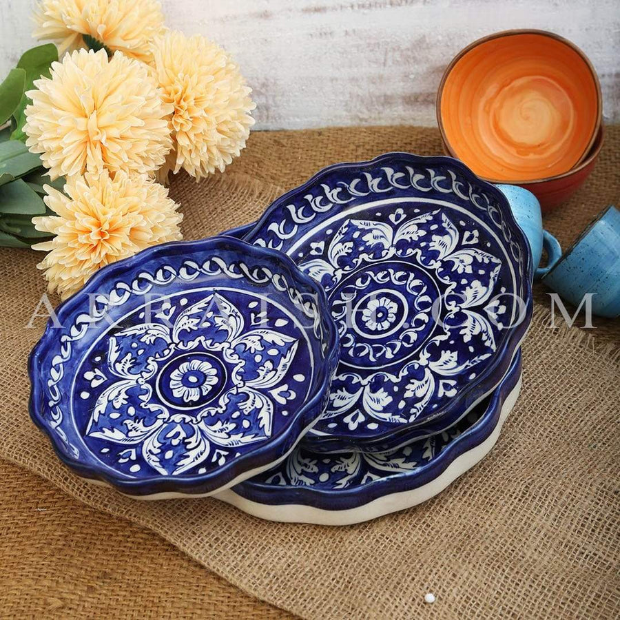 Buy Blue Pottery Serving Dishes Online in Pakistan Arraish