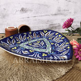 Ceramics Green Flower Medium Serving Dish