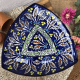 Ceramics Green Flower Medium Serving Dish