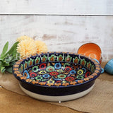 Ceramics Jungle Flower Big Fruit Bowl