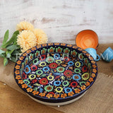 Ceramics Jungle Flower Big Fruit Bowl