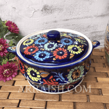 Ceramics Jungle Flower Cover Pot
