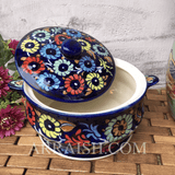 Ceramics Jungle Flower Cover Pot