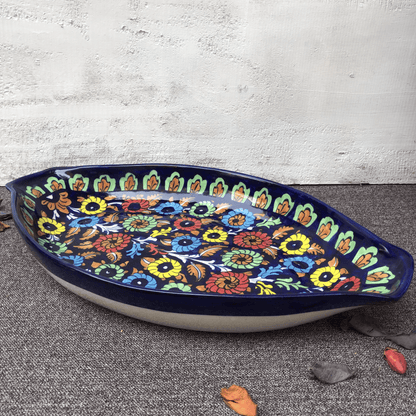 Ceramics Jungle Flower Large Serving Dish
