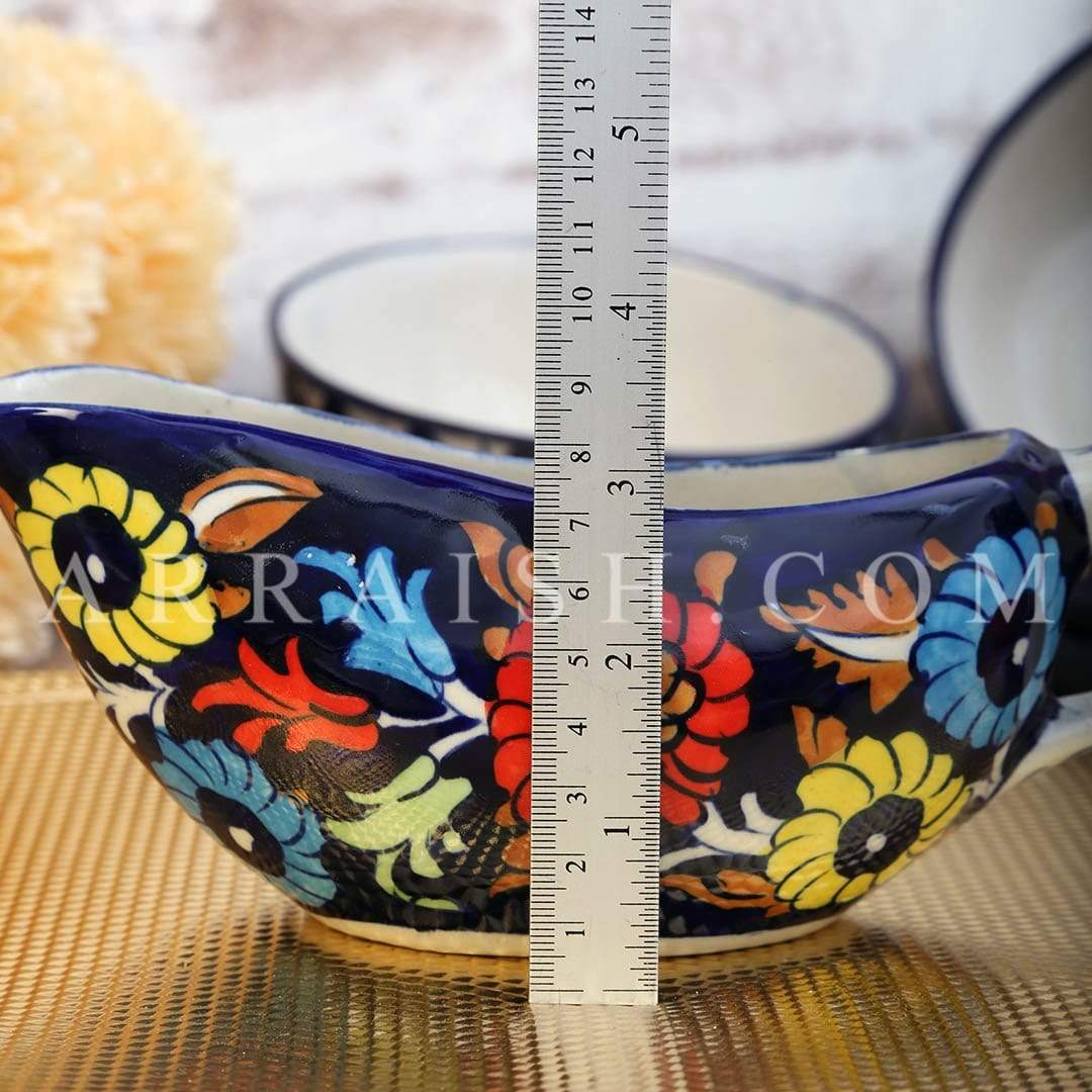 Ceramics Jungle Flower Raita Dish