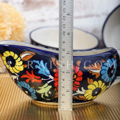 Ceramics Jungle Flower Raita Dish