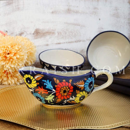 Ceramics Jungle Flower Raita Dish