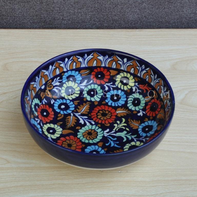Ceramics Jungle Flower Serving Bowl
